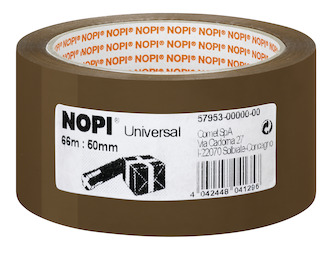 NOPI Packband Universal, 50mmx66m, braun, 57953-00000