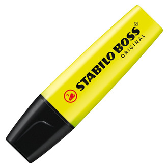 STABILO Textmarker Boss, 2+5mm, Tinte auf - STABILO Textmarker Boss, 2+5mm, gelb, 70/24, Tinte auf Wasserbasis, nachfüllbar