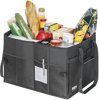 Dorsch Kofferraumtasche L, 45x35x30cm, schwarz, 582521, mit Klettbefestigung - 2