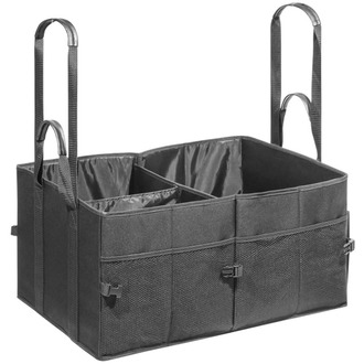 Dorsch Kofferraumtasche XL, 60x40x30cm, schwarz, 582531, mit Klettbefestigung fü - 1