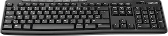 Logitech Wireless Tastatur K270, schwarz, 920-003052, kabellos