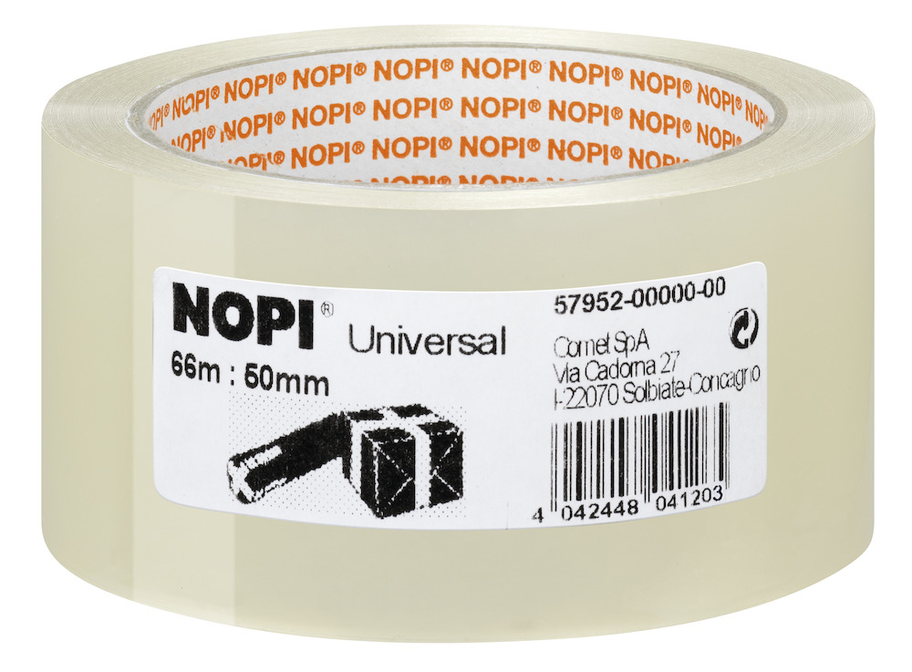 NOPI Packband Universal, 50mmx66m, transparent, 57952-00000
