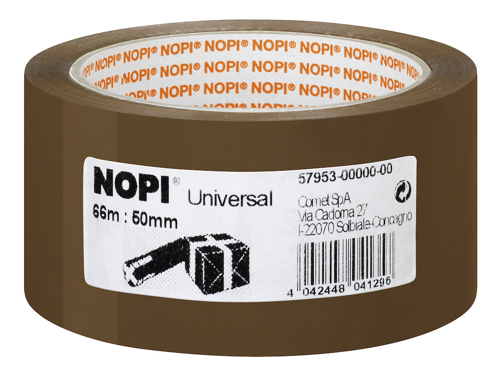 NOPI Packband Universal, 50mmx66m, braun, 57953-00000